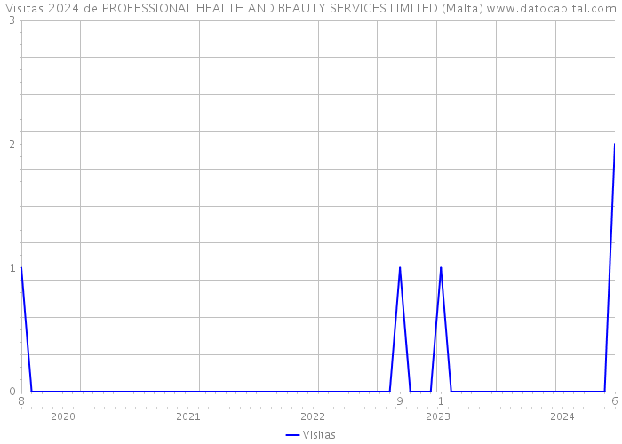 Visitas 2024 de PROFESSIONAL HEALTH AND BEAUTY SERVICES LIMITED (Malta) 