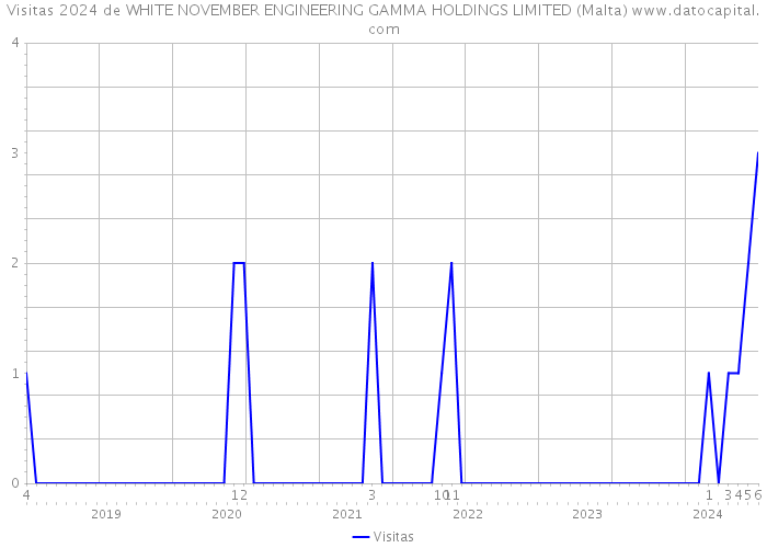 Visitas 2024 de WHITE NOVEMBER ENGINEERING GAMMA HOLDINGS LIMITED (Malta) 