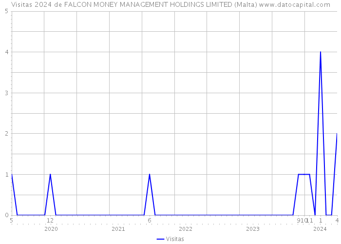 Visitas 2024 de FALCON MONEY MANAGEMENT HOLDINGS LIMITED (Malta) 