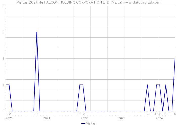 Visitas 2024 de FALCON HOLDING CORPORATION LTD (Malta) 