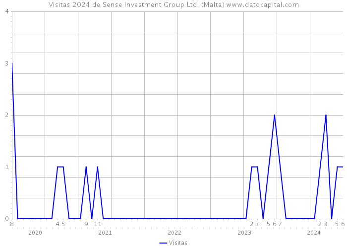 Visitas 2024 de Sense Investment Group Ltd. (Malta) 